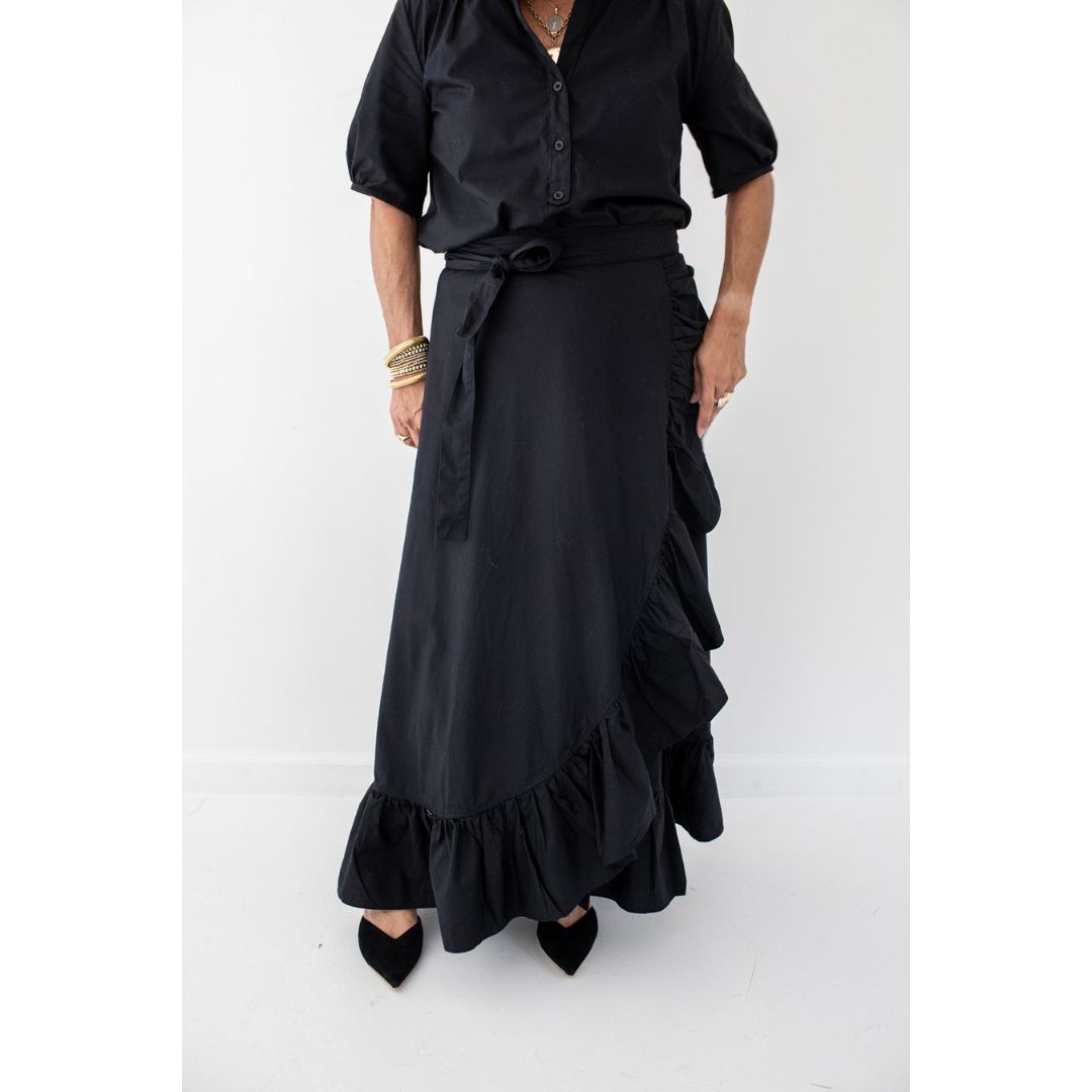Sofia Wrap Skirt - Black