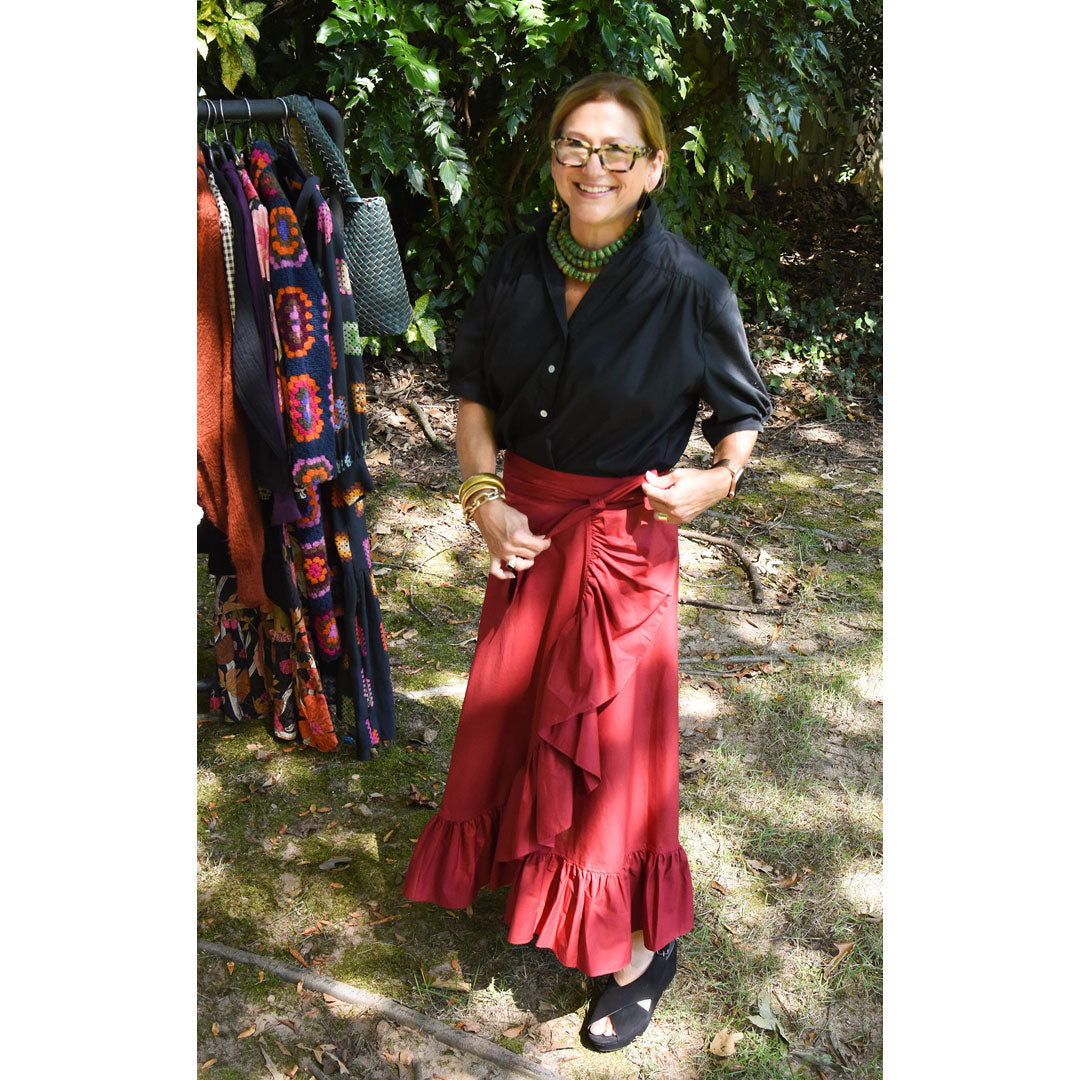 Kathya Popover Top - Black