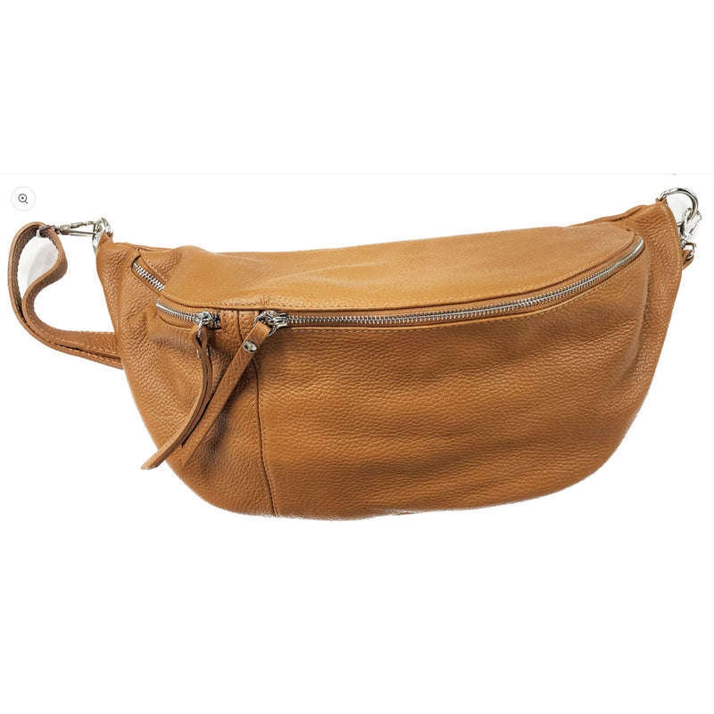 Leather Triple Zip Crossbody bag