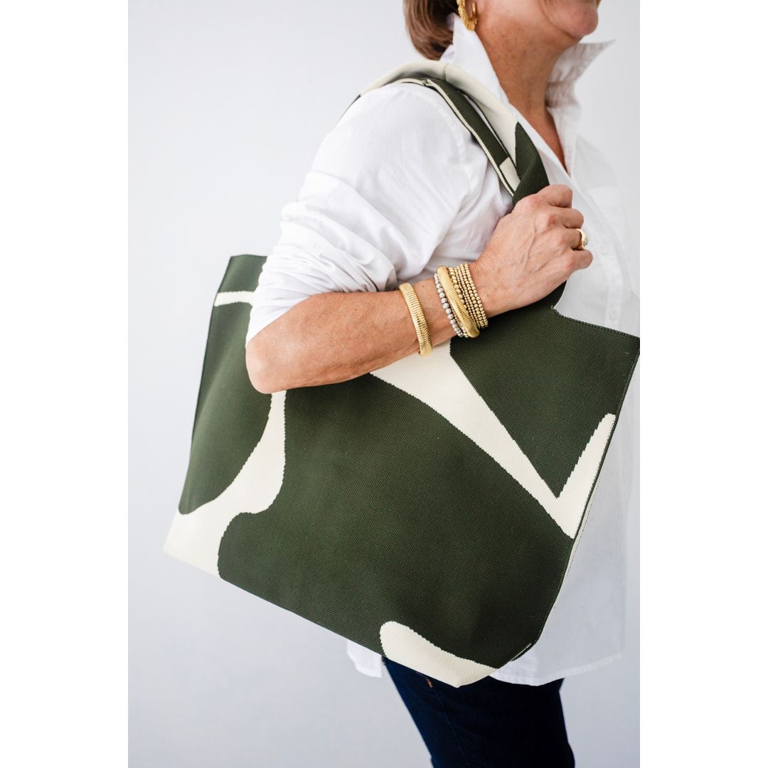 ABC Tote Bag - olive