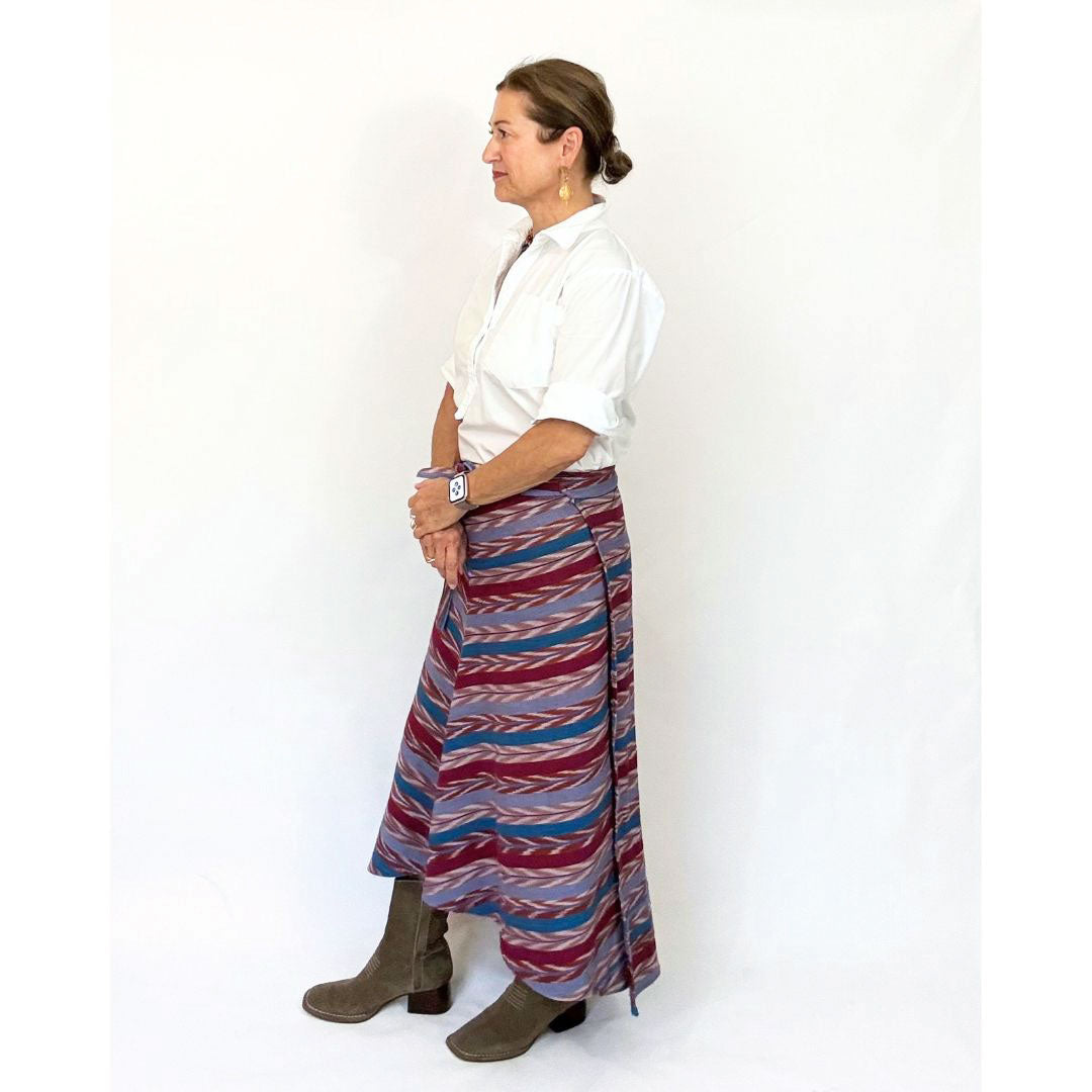 Antigua Skirt - Fuchsia Stripe