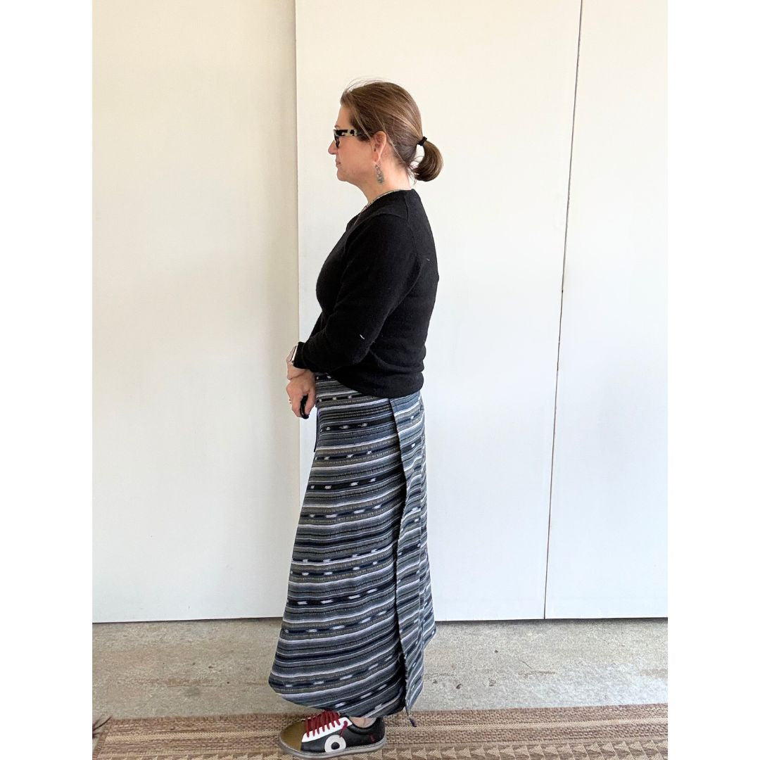 Antigua Skirt - Blue/Grey/Black