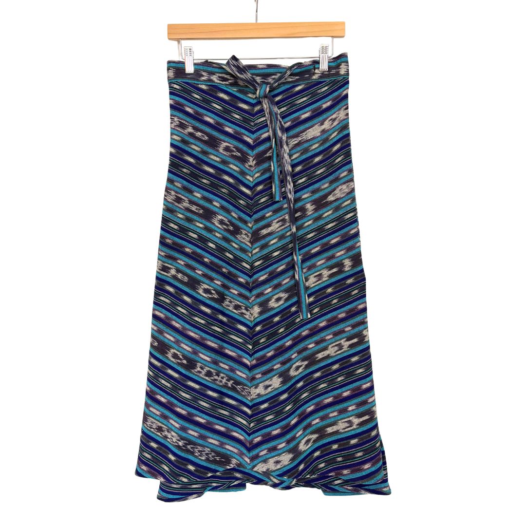Antigua Skirt - Turquoise Stripe
