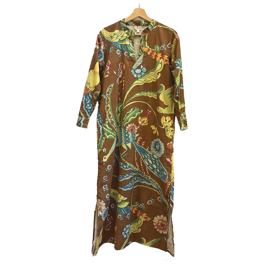 Birdie Long Sleeve Caftan Dress