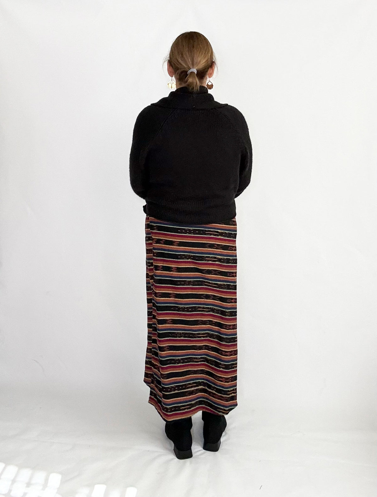 Cocoon Wrap Cardigan - Black