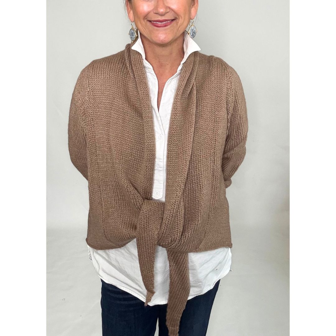 Cocoon Wrap Cardigan - Cedar