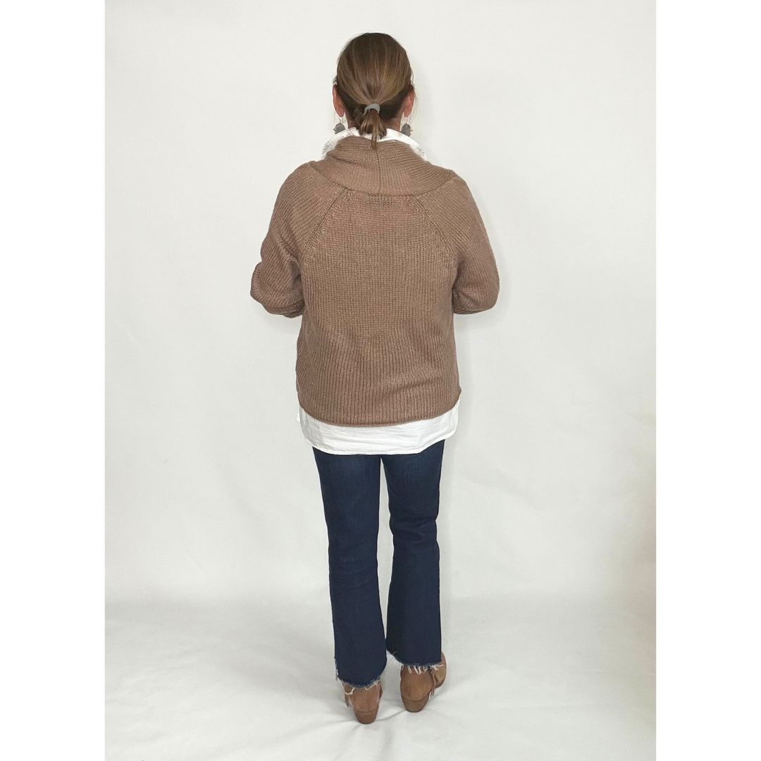 Cocoon Wrap Cardigan - Cedar