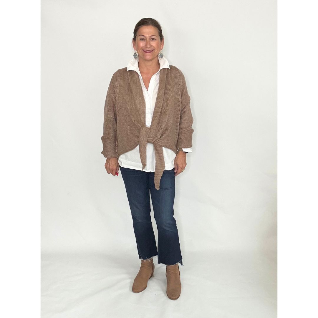 Cocoon Wrap Cardigan - Cedar