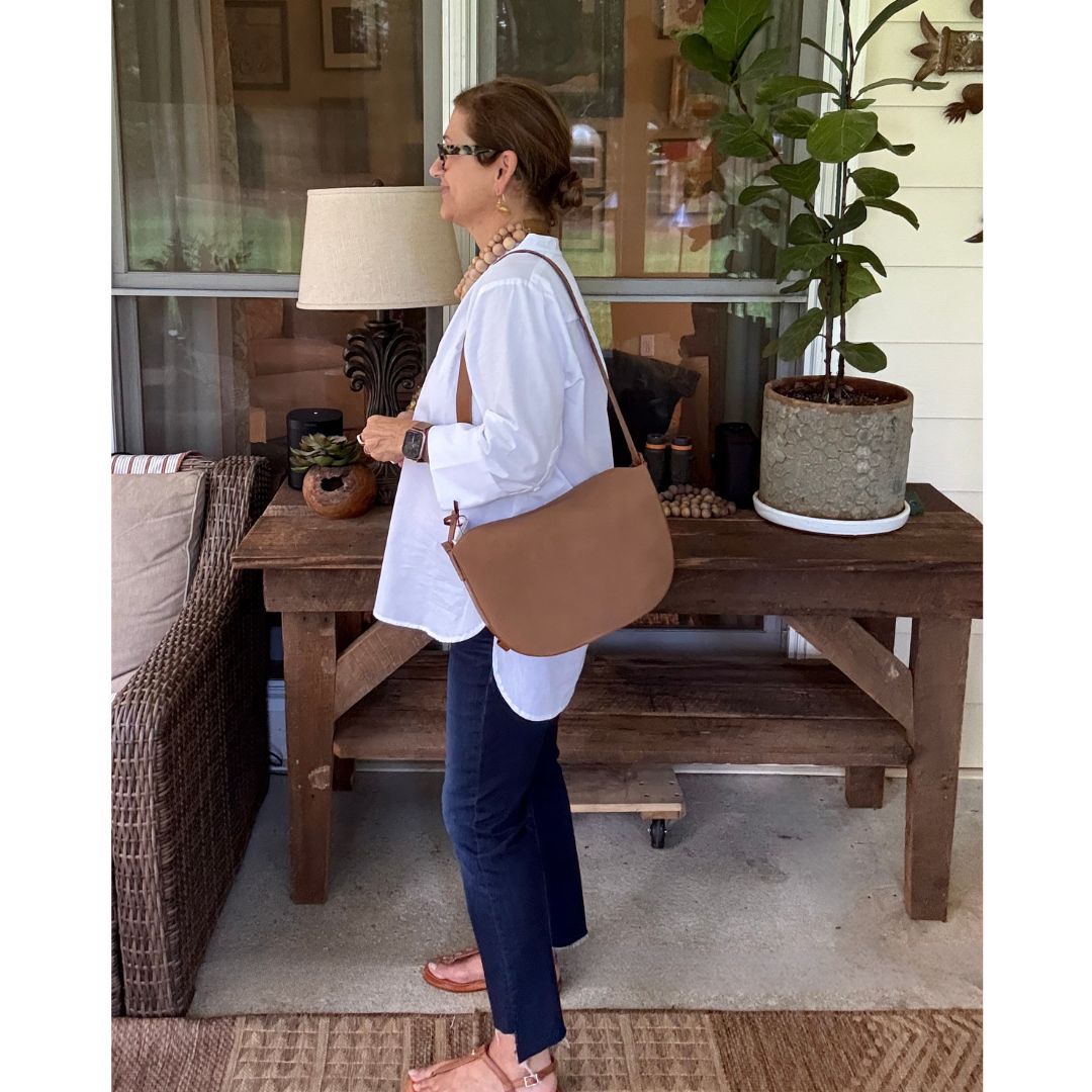 Emilia Suede Hobo Bag-Tan