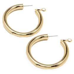 Brass Hoop Earrings