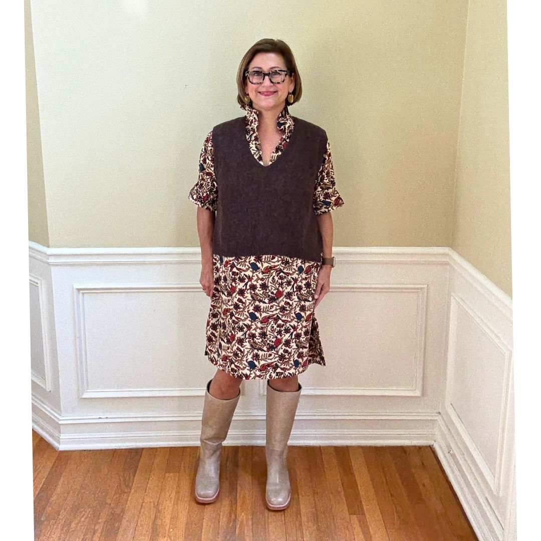 Ava Sweater Vest - Chocolate