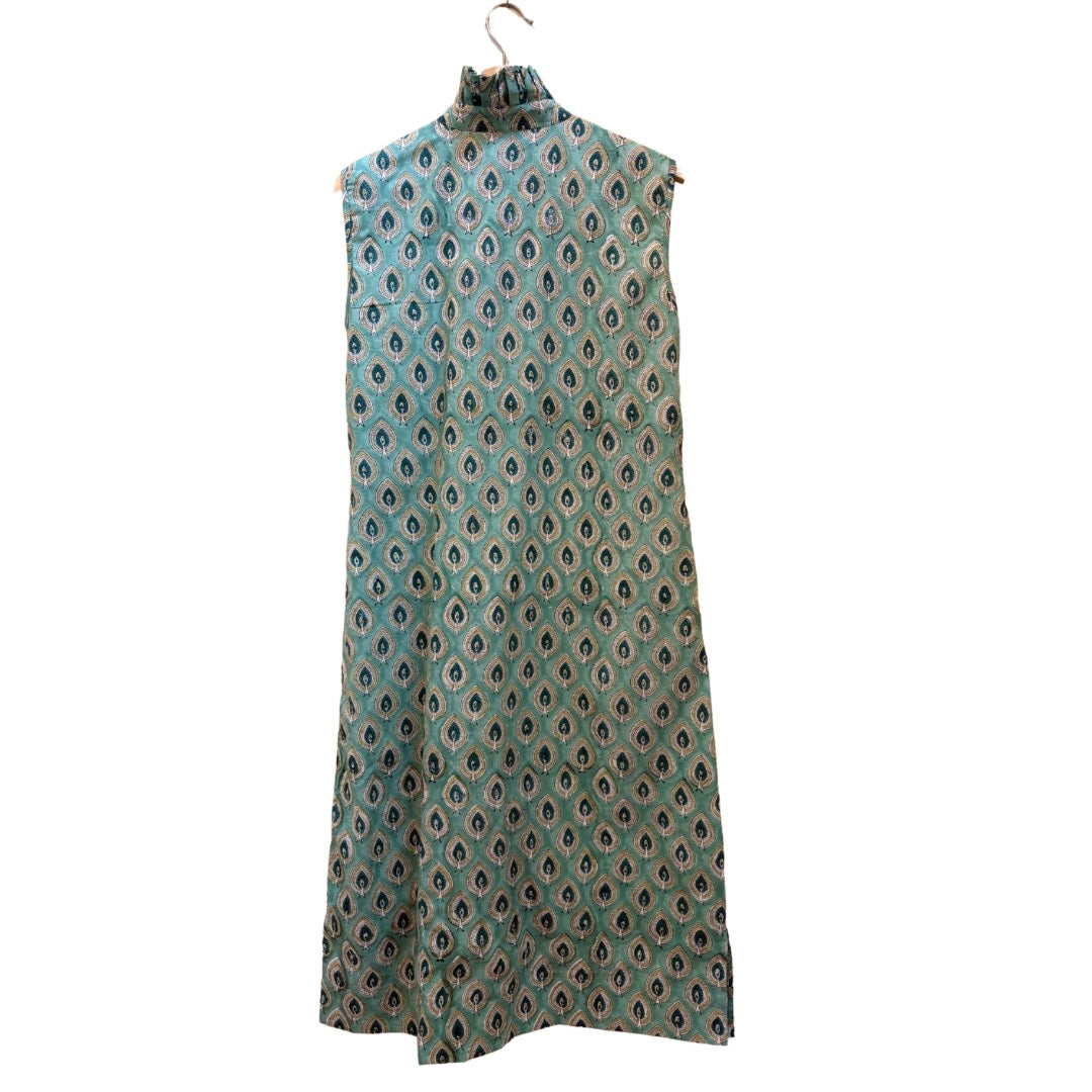Kate Dress - Green Leaf Print