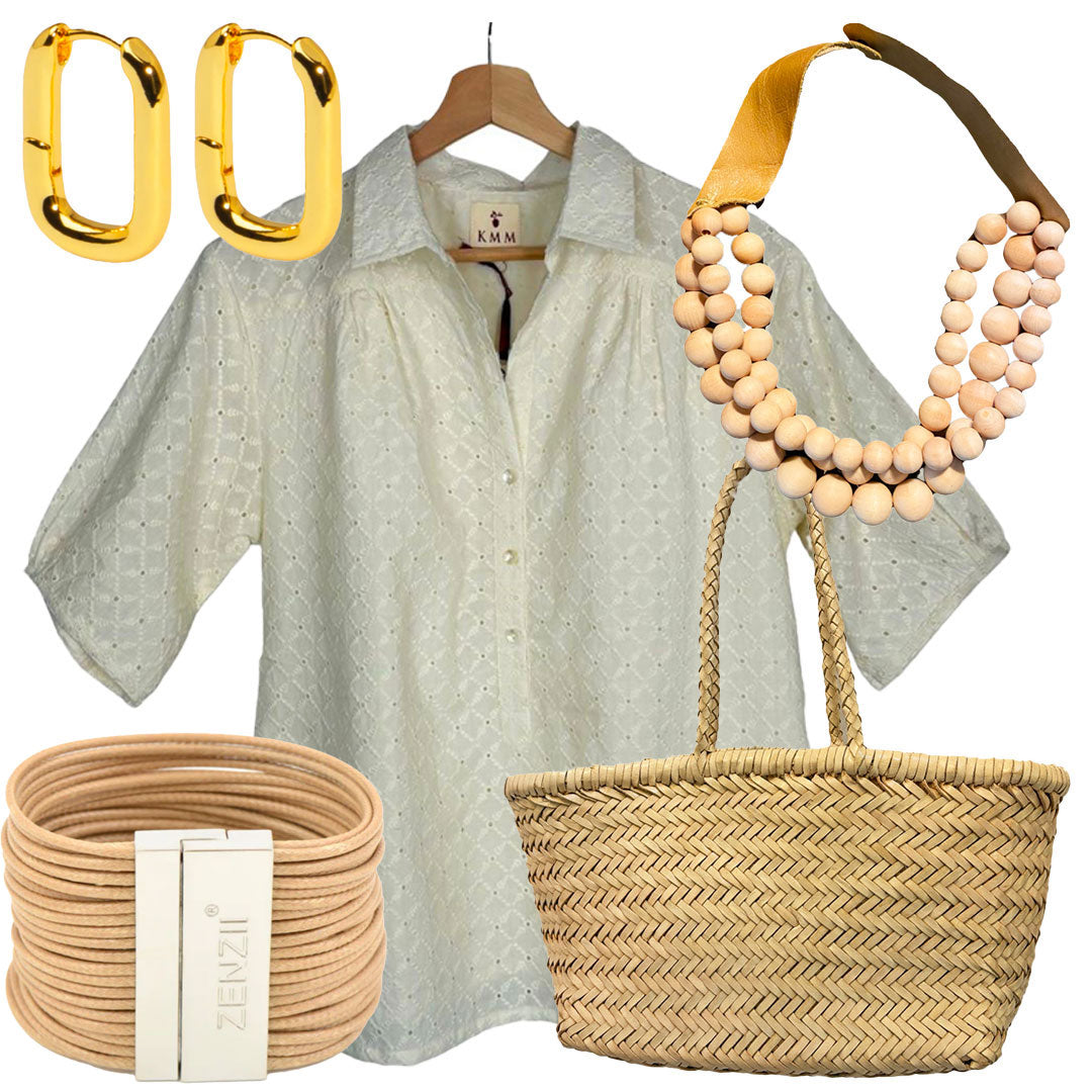 Kathya Eyelet Top