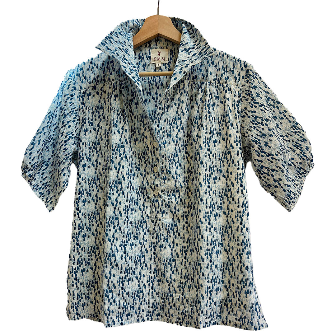 Kathya Printed Top - Raindrops