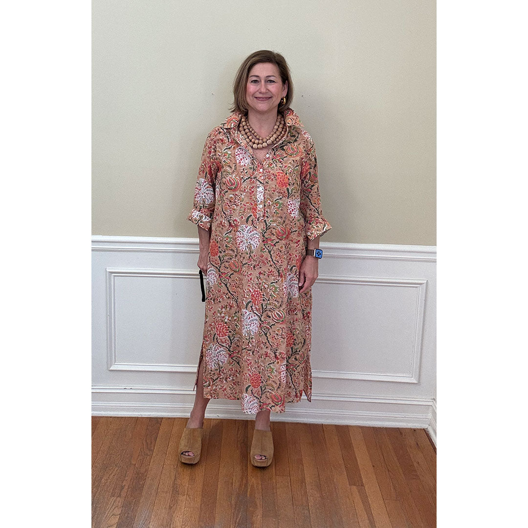 Lucia Printed Shirt Dress