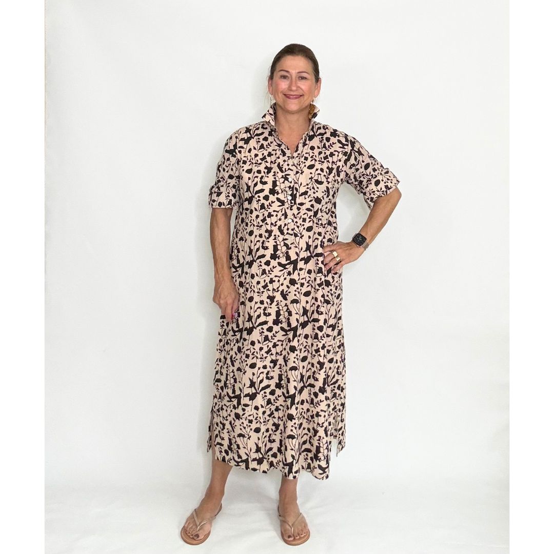 Lucia Shirt Dress - Falling Leaves