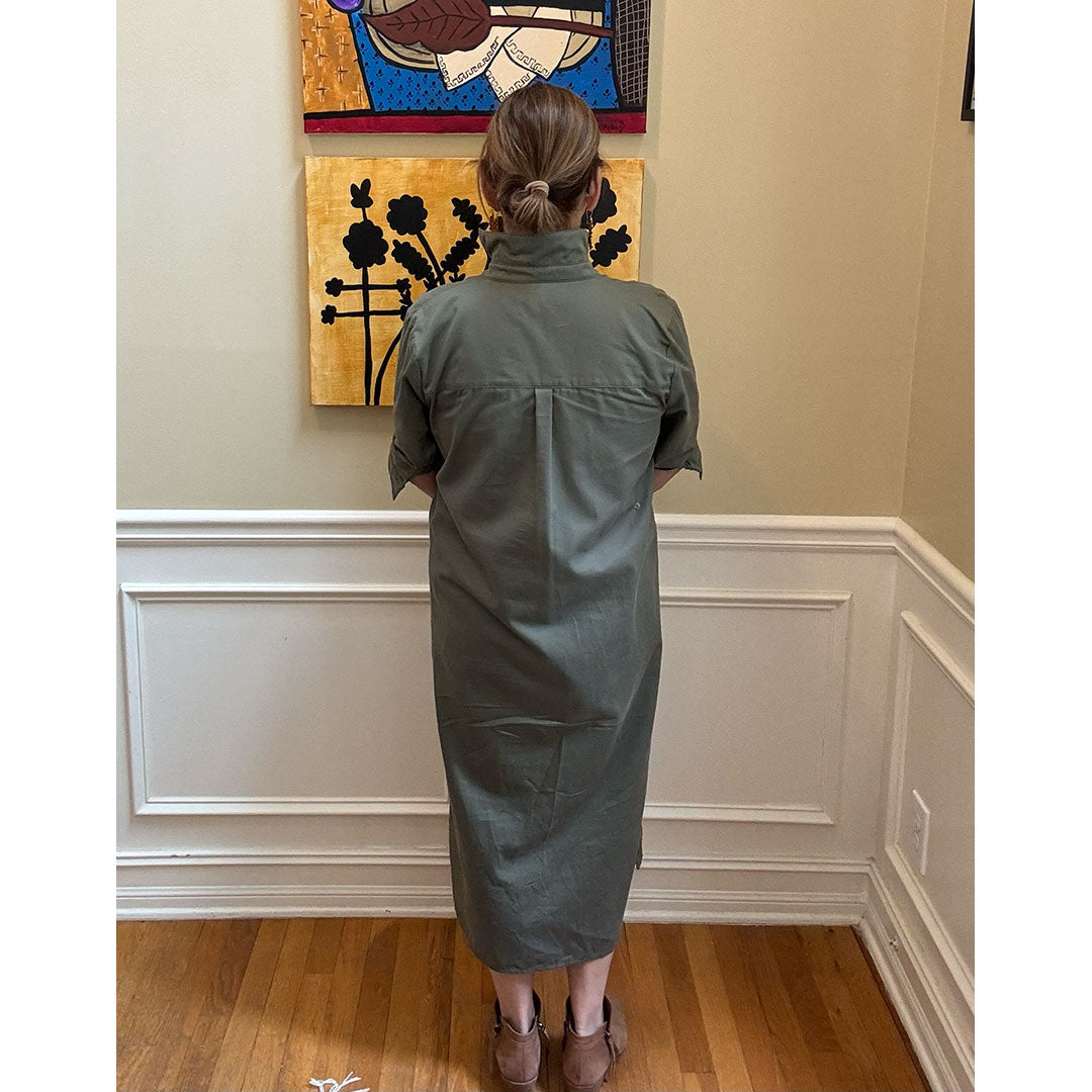 Lucia Shirt Dress - Olive