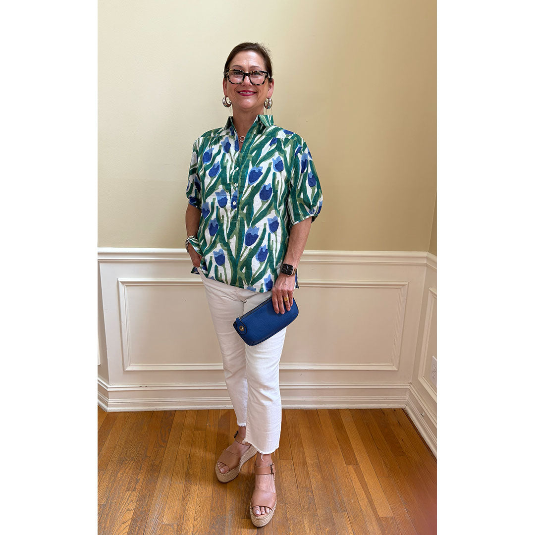 Kathya Printed Top - Tulips