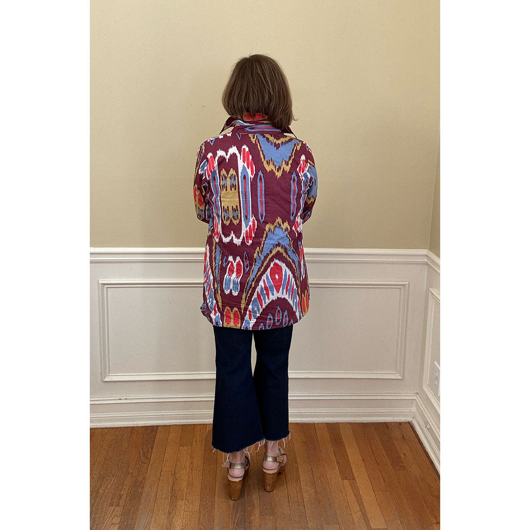 Lucia Printed Top - Purple Ikat