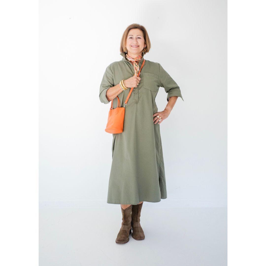Lucia Shirt Dress - Olive
