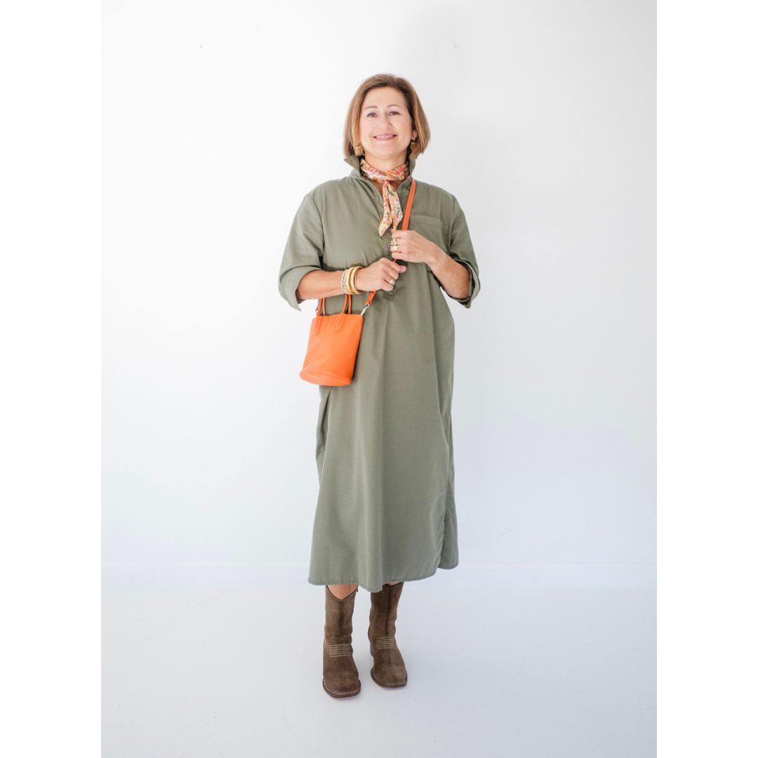 Lucia Shirt Dress - Olive