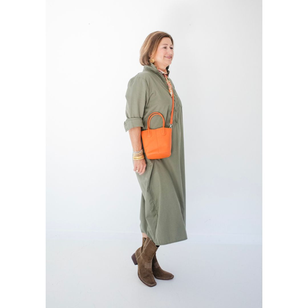 Lucia Shirt Dress - Olive