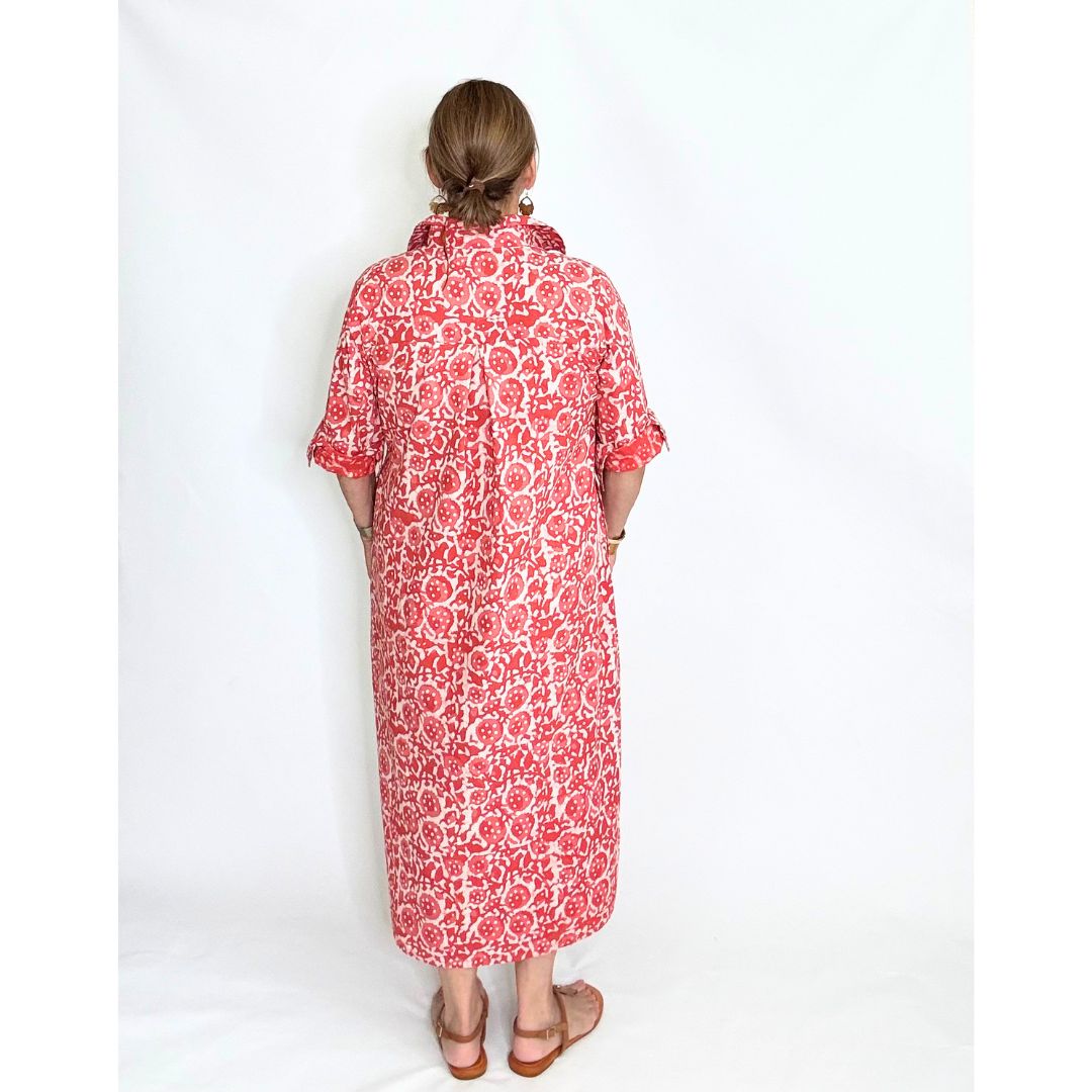 Lucia Shirt Dress - Pink Floral