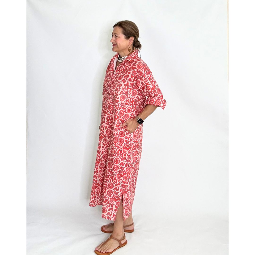 Lucia Shirt Dress - Pink Floral