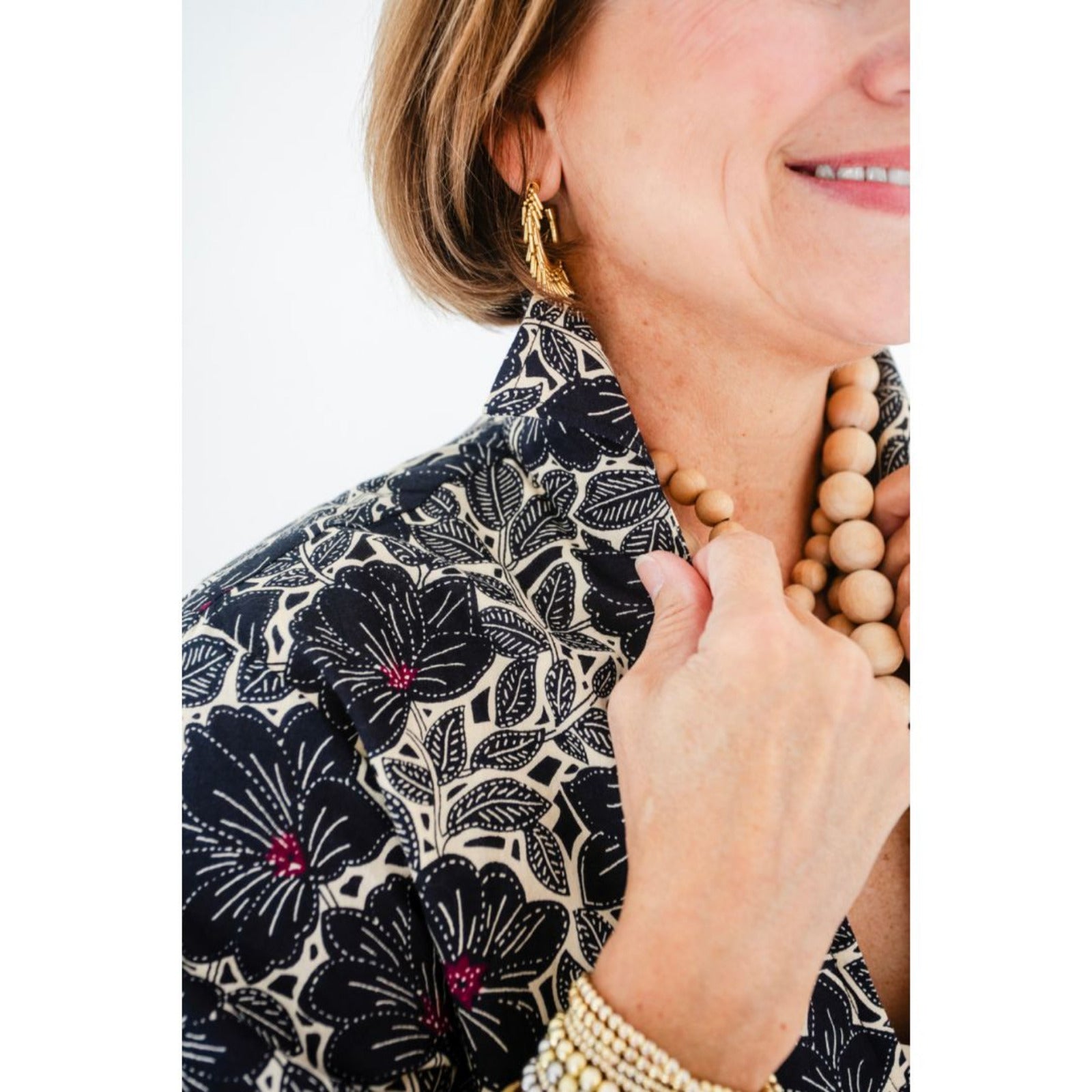 Portugal Dress - Navy Floral