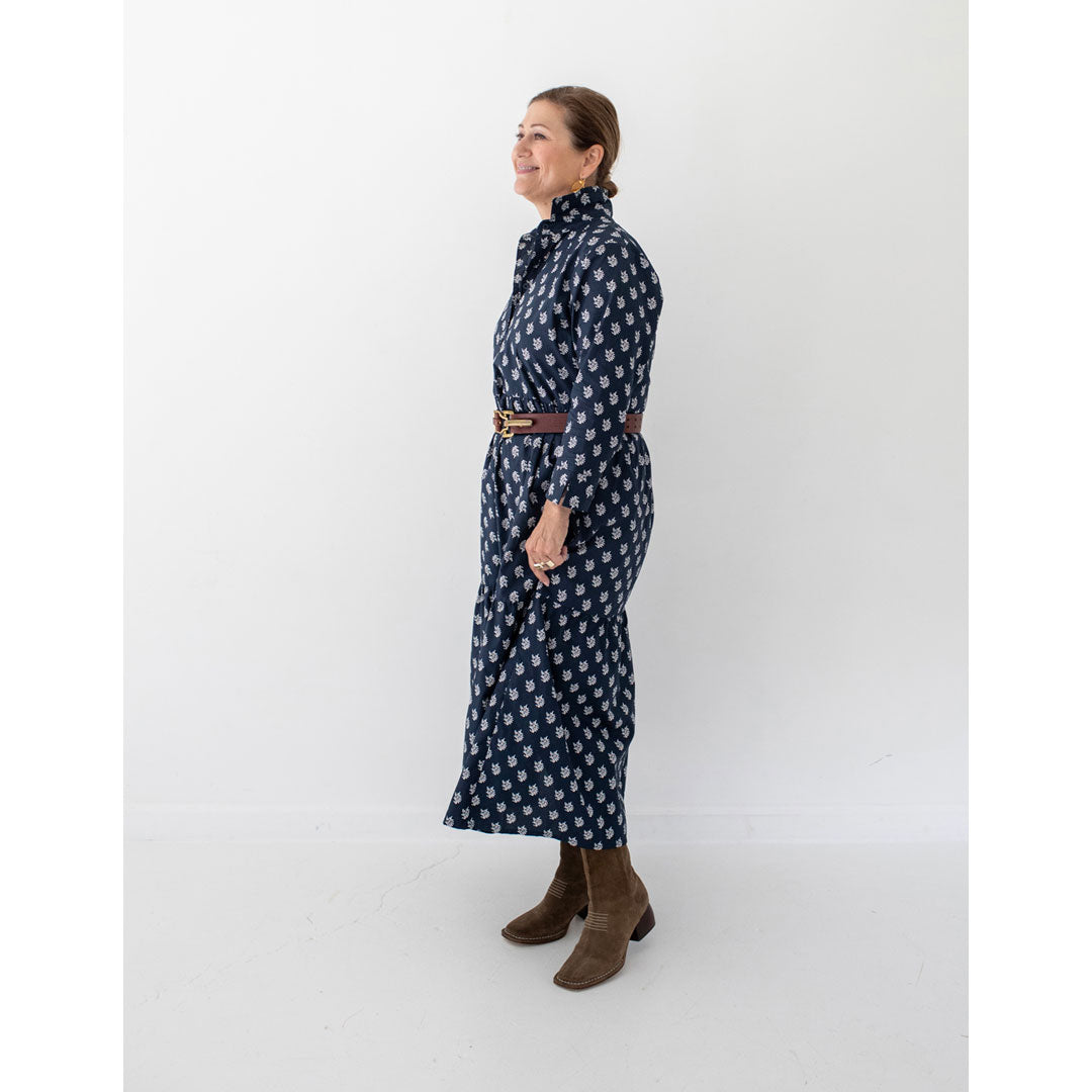 Ofelia Maxi Dress - Navy Berry