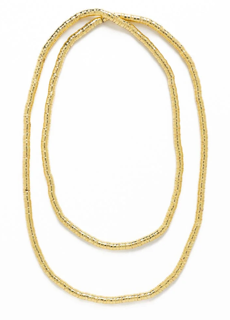 Serpentine Necklace - Gold