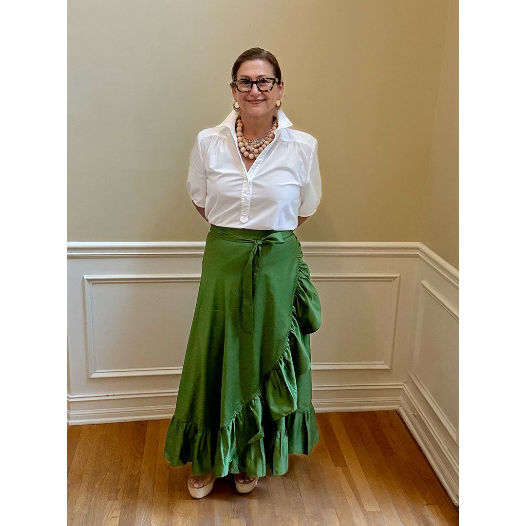 Sofia Wrap Skirt - Green