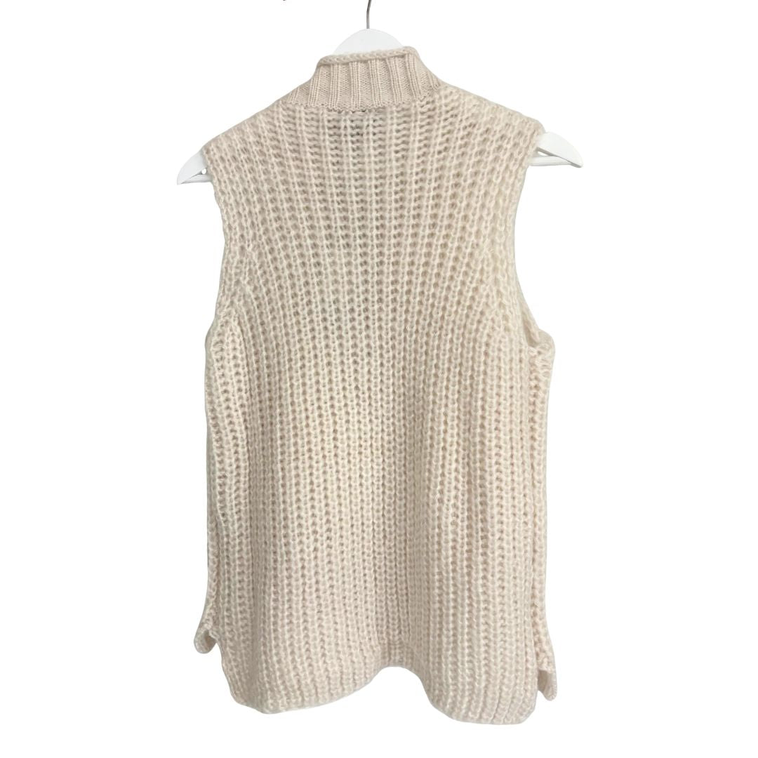 Tara Zip Vest - Almond