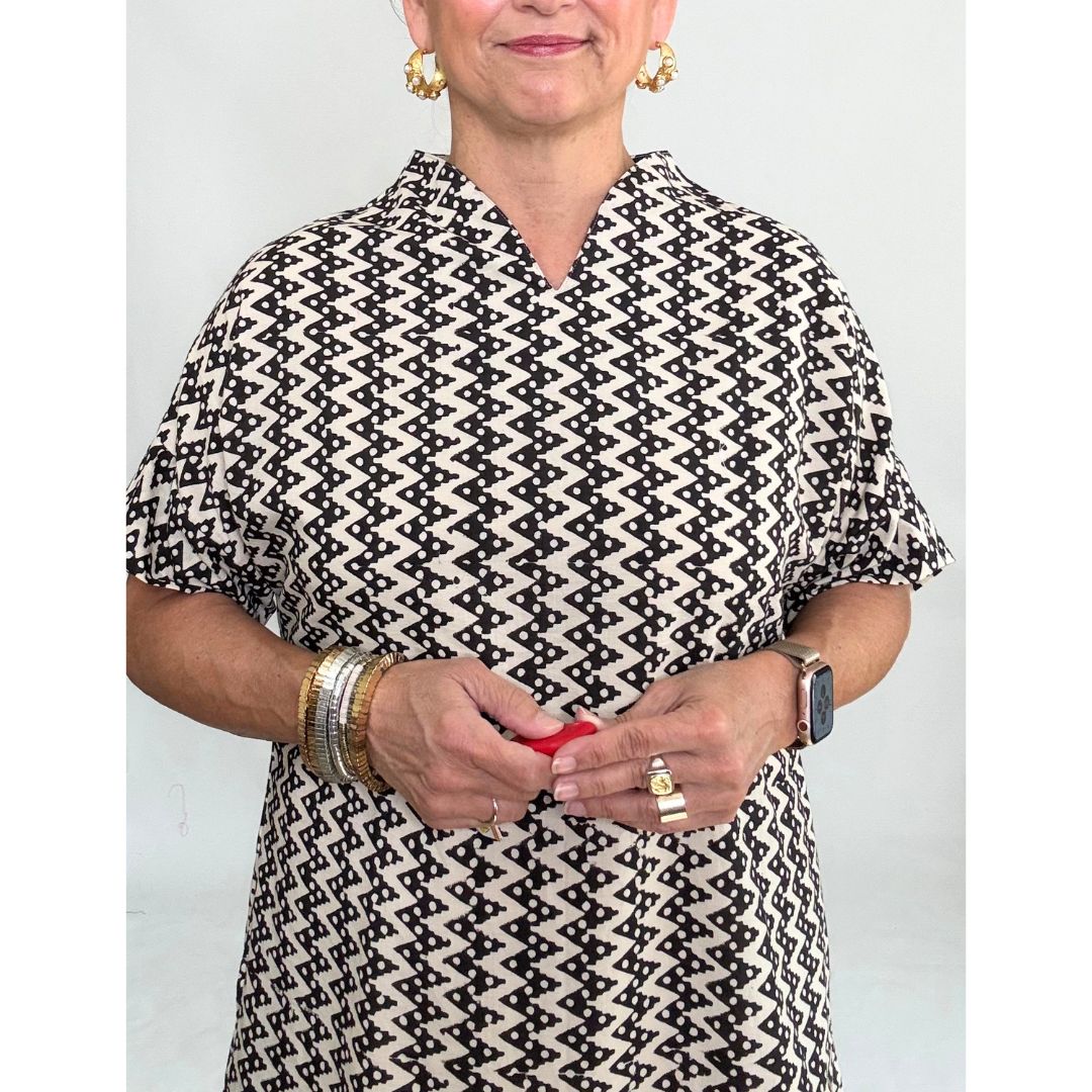 Vittoria Dress - Zig Zag