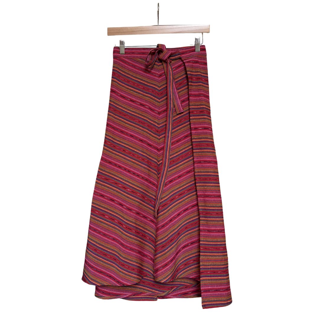 Antigua Skirt - Pink Multicolor Stripe