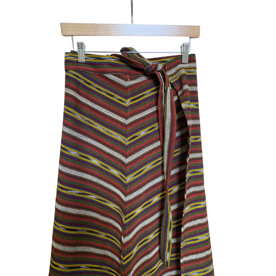 Antigua Skirt - Green/Orange Multicolor Stripe