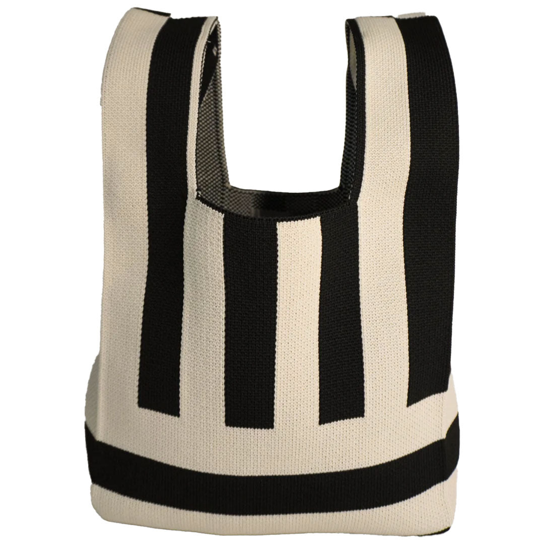 ABC - Black and White Stripe Bag