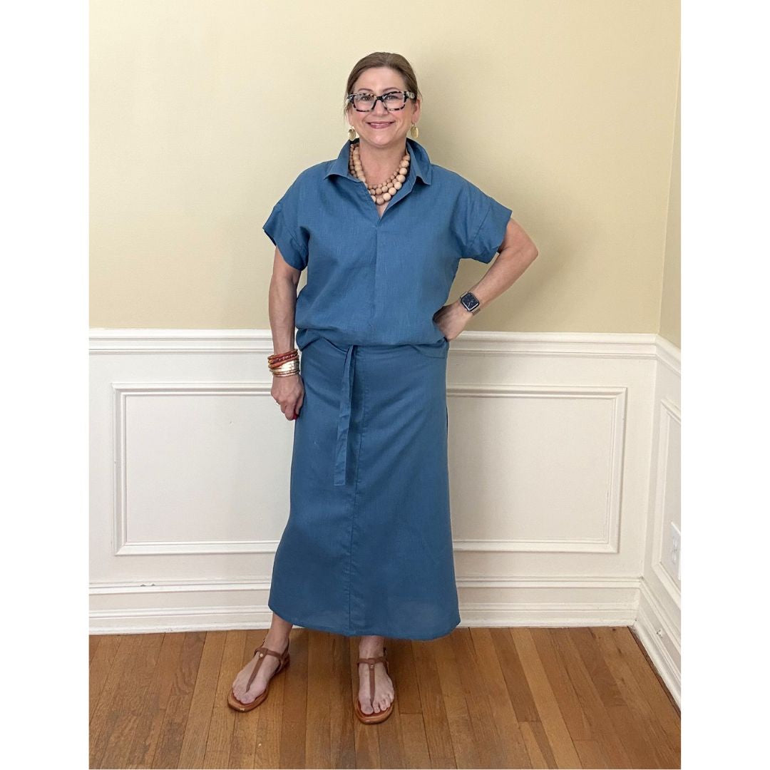 Portofino Top - Azure