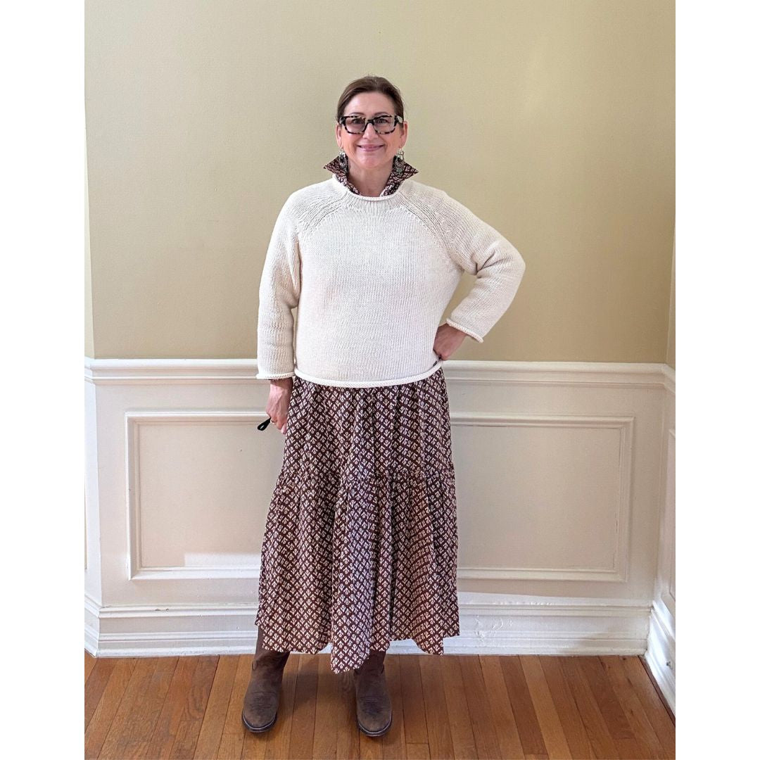 Renee Dress - Brown Floral Print