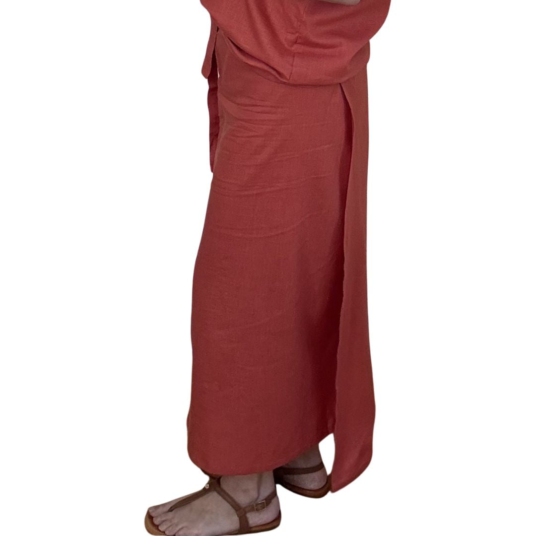 Portofino Wrap Skirt - Coral