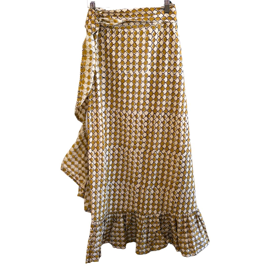Sofia Wrap Skirt - Fish Scale