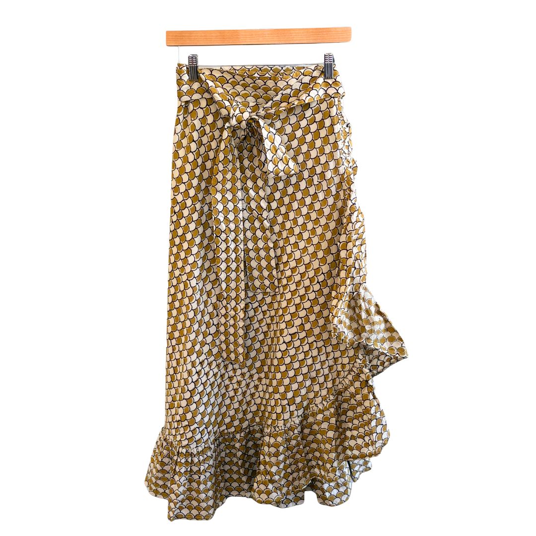 Sofia Wrap Skirt - Fish Scale