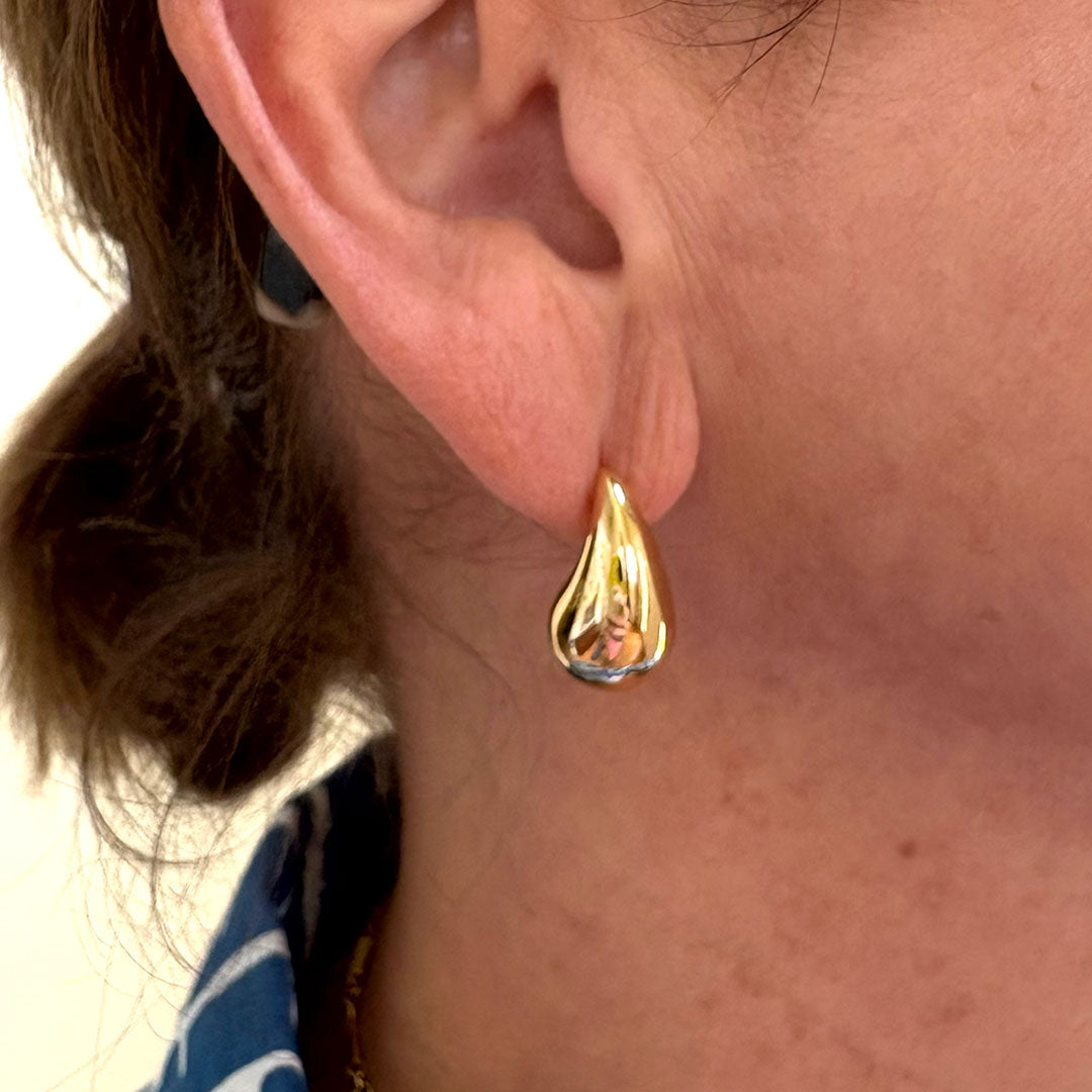 Gold Teardrop Earring