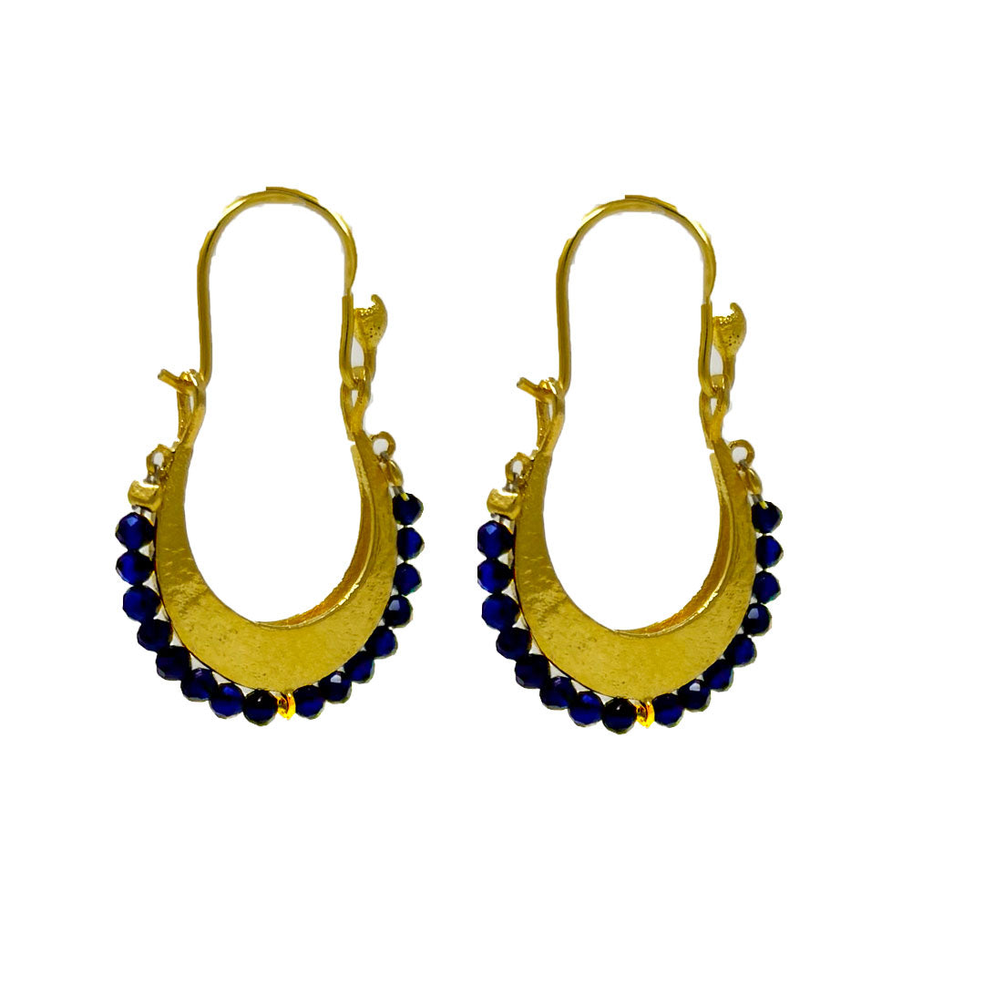 Vermeil and Sapphire Earrings