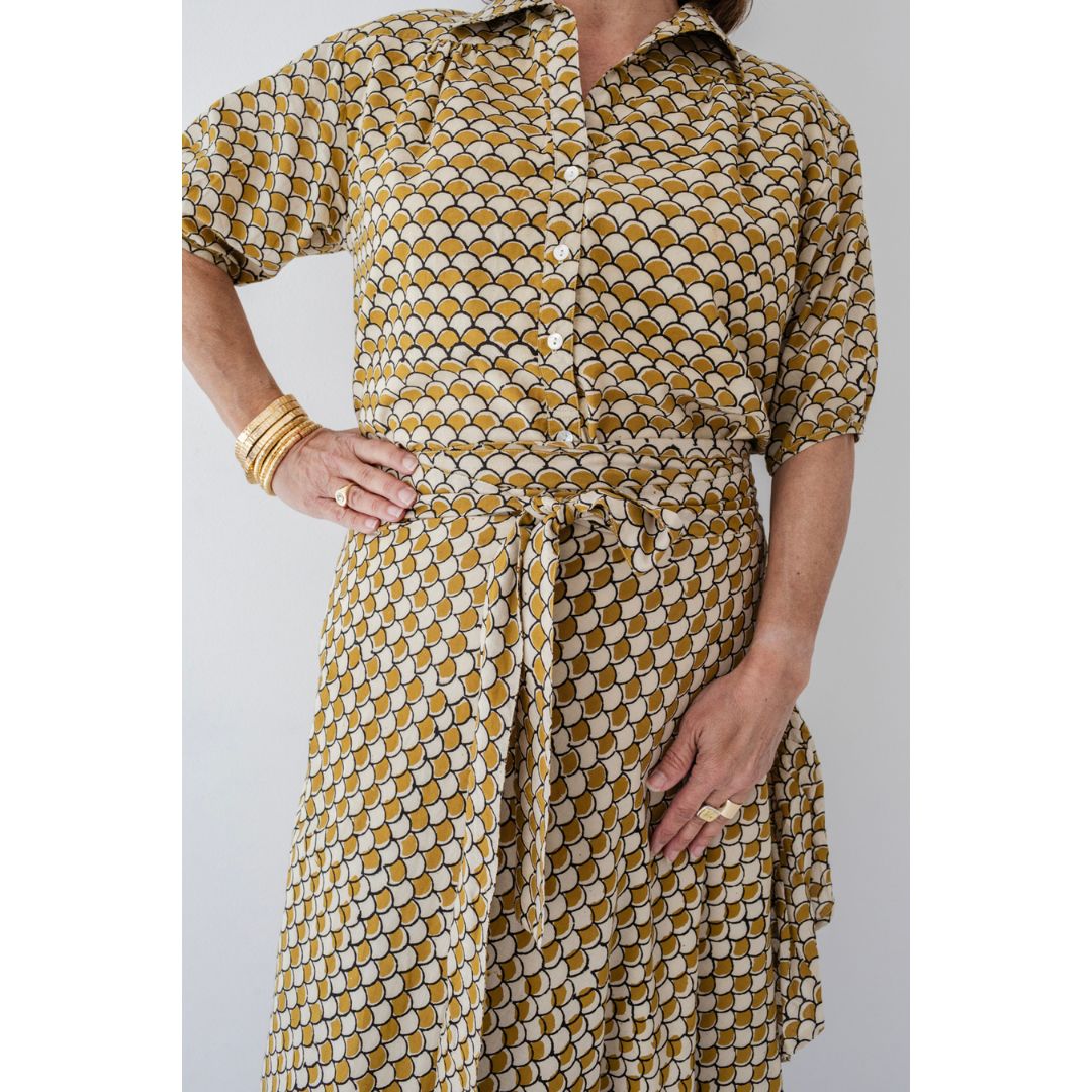 Sofia Wrap Skirt - Fish Scale