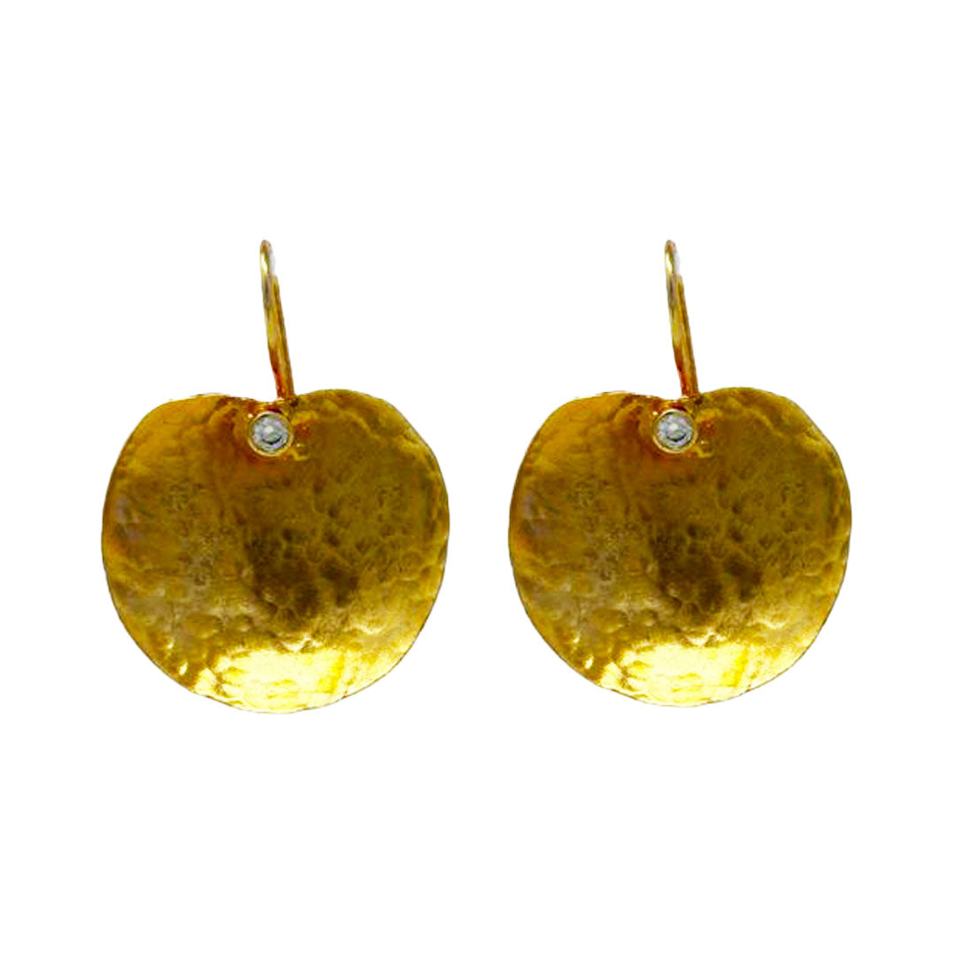 Hammered Leaf Earrings