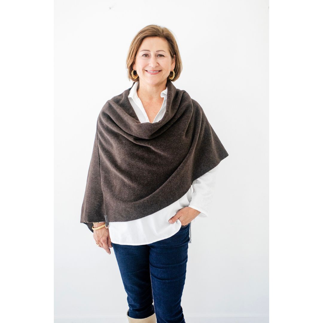 Henriette Poncho - Chocolate