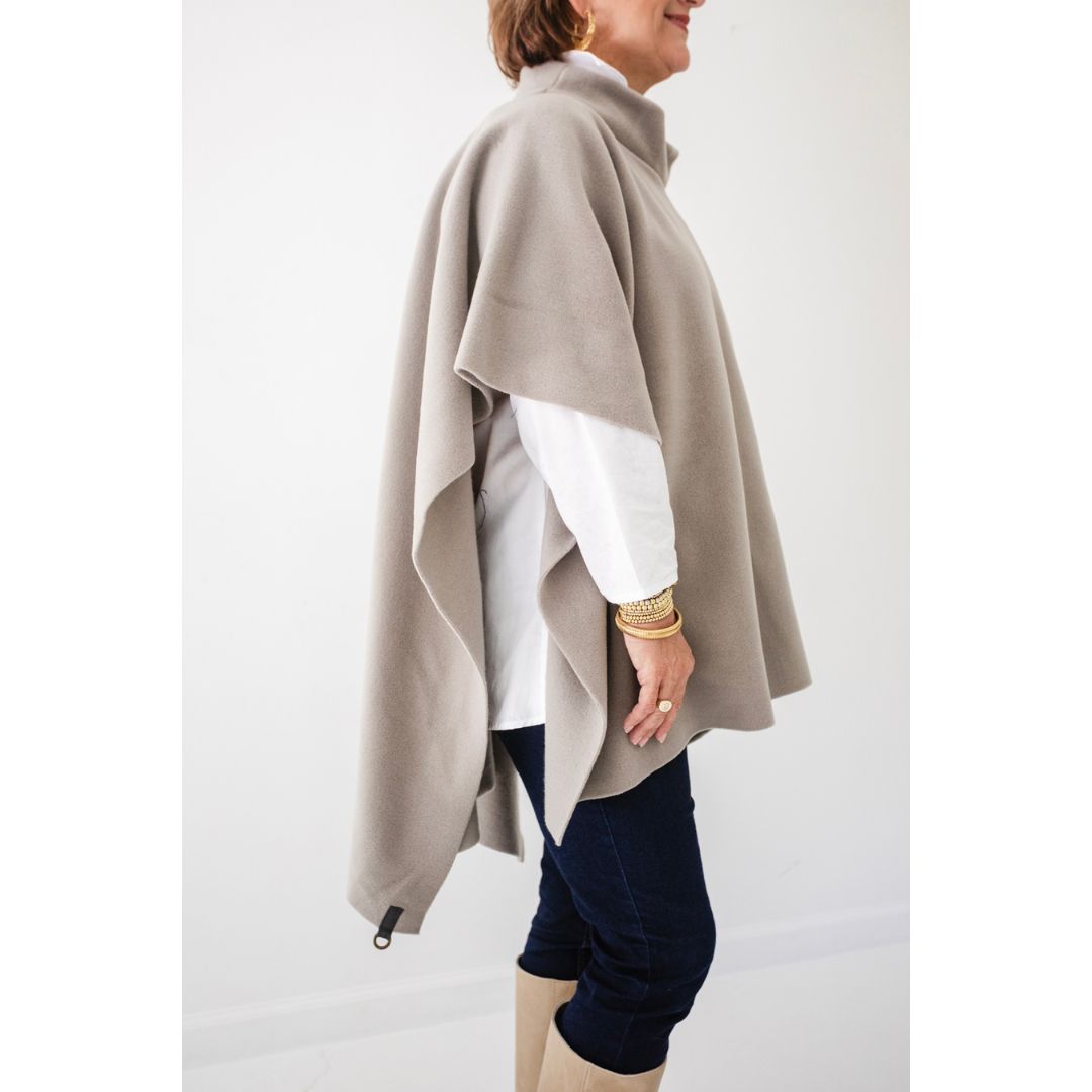 Agnes Poncho - Elephant Grey