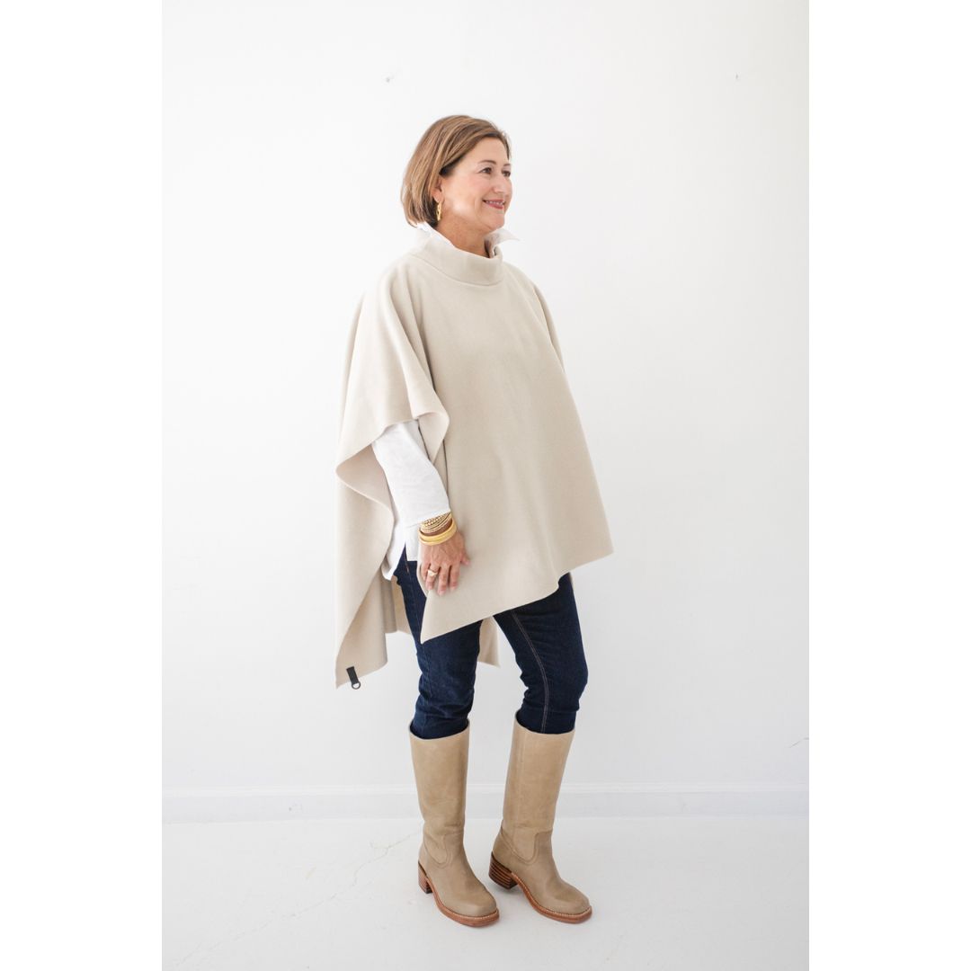 Agnes Poncho - Ecru