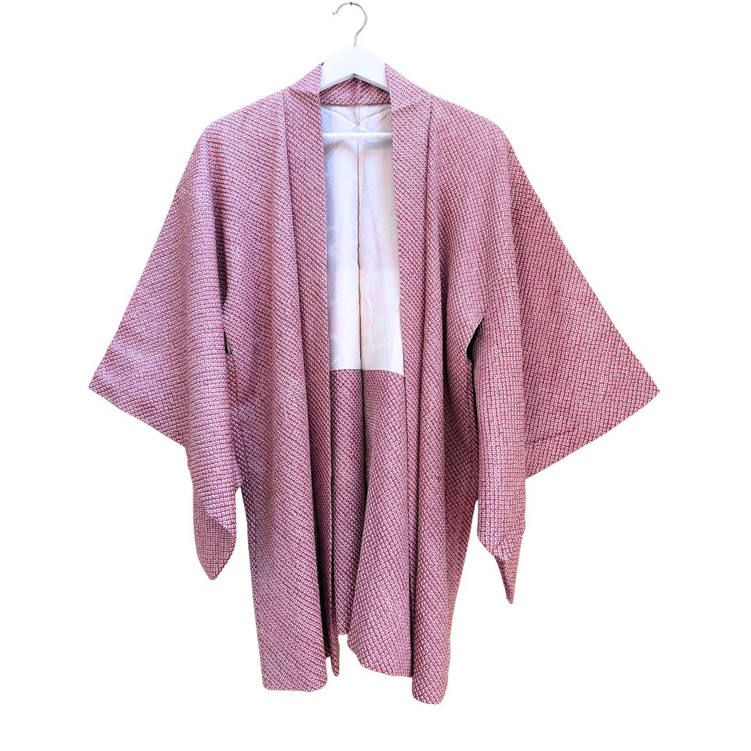 Japanese Haori - Lavender and White